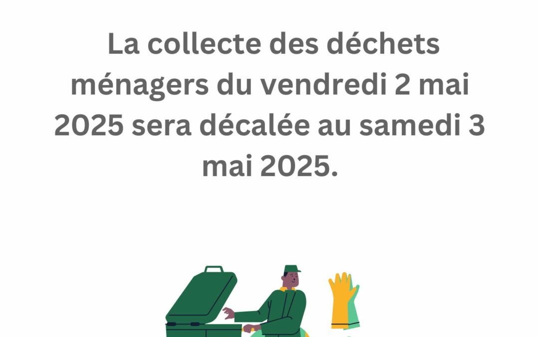 Décalage collecte déchets