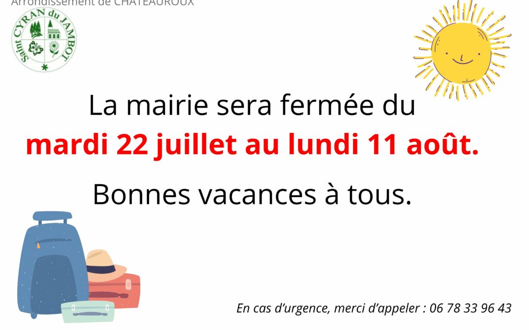 Fermeture Mairie