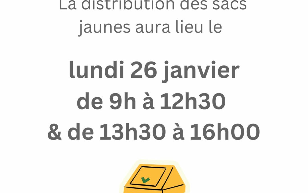 Distribution des Sacs Jaunes